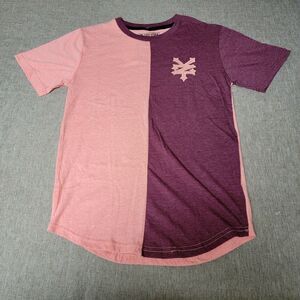 Zoo York Short Sleeve Pullover Shirt Color Block Size Med 10/12 Chai Heather